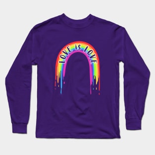 Love Is Love Rainbow Glow Long Sleeve T-Shirt